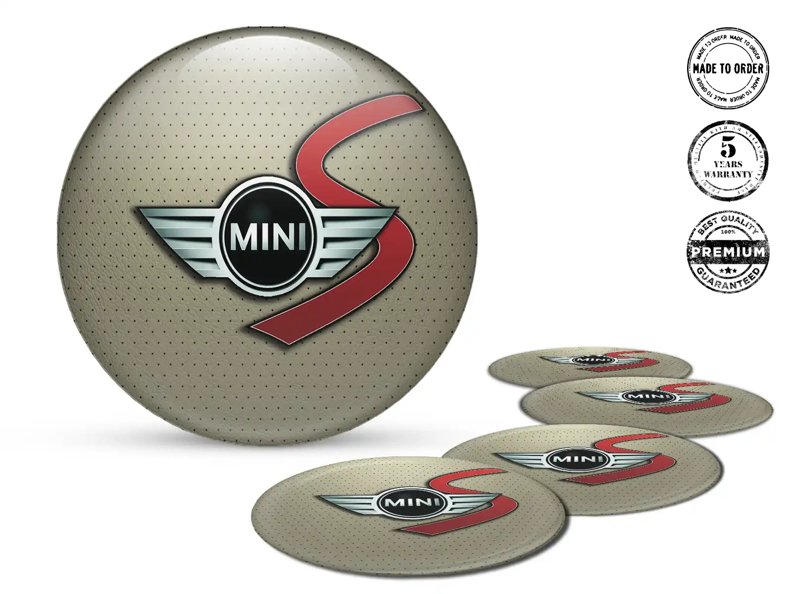 Mini Cooper Pegatina en Aros Diseño Silicona Alta Calidad